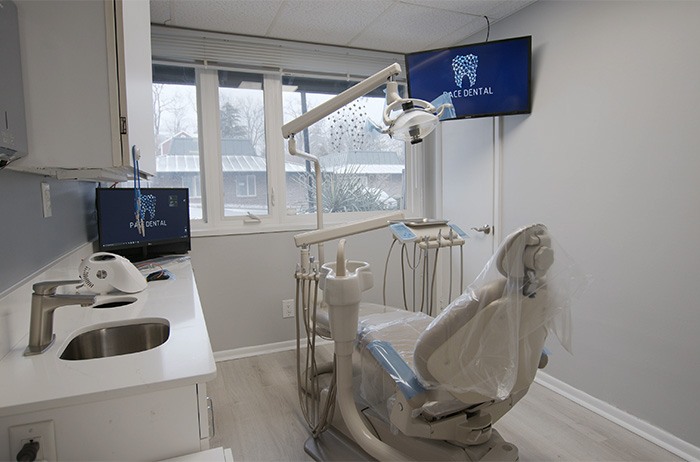 dental operatory with modern technology