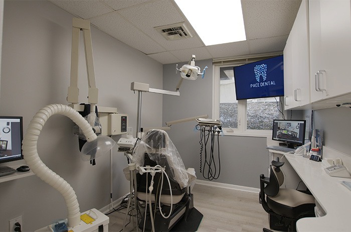 dental operatory with modern patient amenities